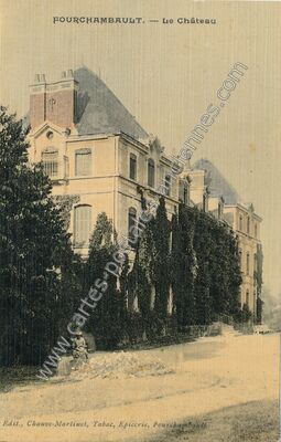 Carte postale ancienne Le Château — Fourchambault (Nièvre)