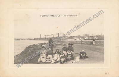 Carte postale ancienne Vue Générale — Fourchambault (Nièvre)
