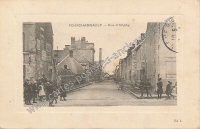 Carte postale ancienne Rue d'Imphy — Fourchambault (Nièvre)