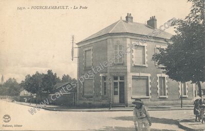 Carte postale ancienne La Poste — Fourchambault (Nièvre)