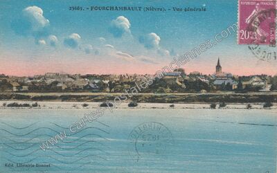 Carte postale ancienne Vue générale — Fourchambault (Nièvre)