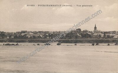 Carte postale ancienne Vue générale — Fourchambault (Nièvre)