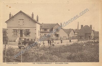 Carte postale ancienne Nouvelles Cités — Fourchambault (Nièvre)