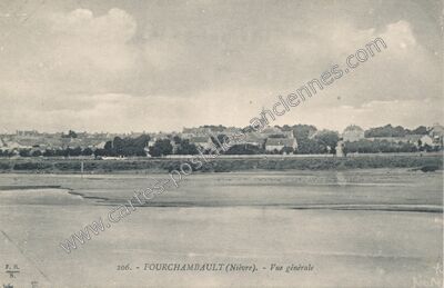 Carte postale ancienne Vue générale — Fourchambault (Nièvre)