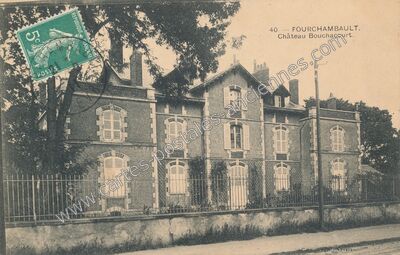Carte postale ancienne Château Bouchacourt — Fourchambault (Nièvre)