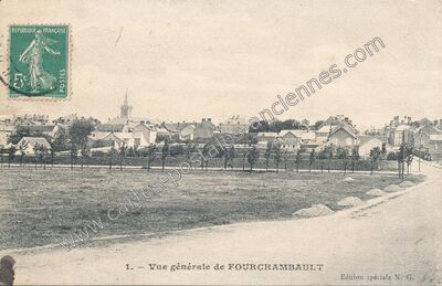 Carte postale ancienne Vue générale — Fourchambault (Nièvre)