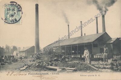 Carte postale ancienne L'Usine — Fourchambault (Nièvre)