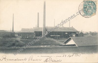 Carte postale ancienne L'Usine — Fourchambault (Nièvre)
