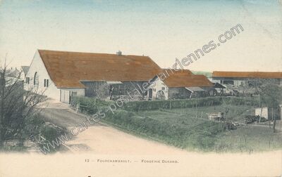 Carte postale ancienne FONDERIE DURAND — Fourchambault (Nièvre)