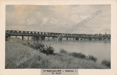 Carte postale ancienne Le Pont — Fourchambault (Nièvre)