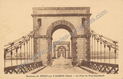 Carte postale ancienne Le Pont de Fourchambault — Fourchambault (Nièvre)