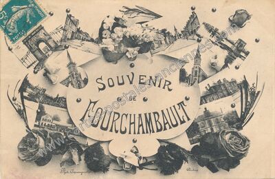 Carte postale ancienne Souvenir de Fourchambault — Fourchambault (Nièvre)