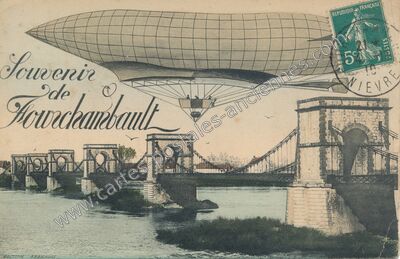 Carte postale ancienne Souvenir de Fourchambault — Fourchambault (Nièvre)
