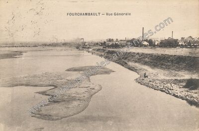 Carte postale ancienne Vue Générale — Fourchambault (Nièvre)