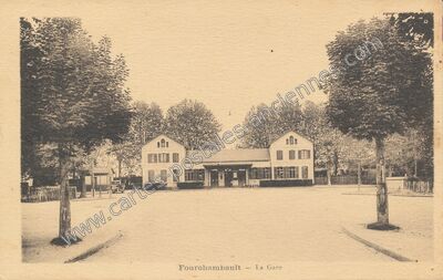 Carte postale ancienne La Gare — Fourchambault (Nièvre)