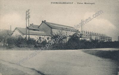 Carte postale ancienne Usine Montupet — Fourchambault (Nièvre)