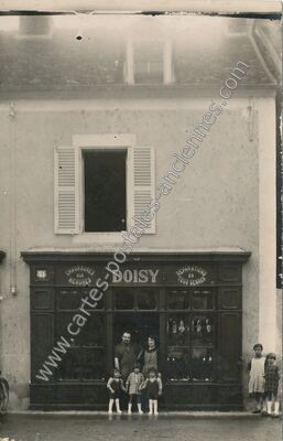 Carte postale ancienne Chaussures sur mesures et réparations en tous genres — Fourchambault (Nièvre)