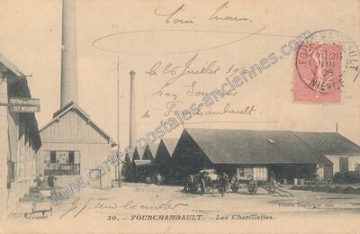Carte postale ancienne Les Cheoillettes — Fourchambault (Nièvre)