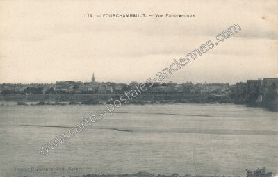 Carte postale ancienne Vue Panoramique — Fourchambault (Nièvre)