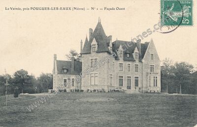Carte postale ancienne Chateau de la Vernee — Garchizy (Nièvre)