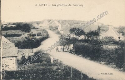 Carte postale ancienne Vue générale du Charnay — Lanty (Nièvre)