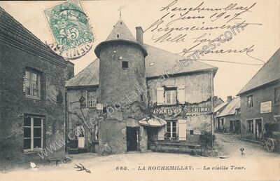 Carte postale ancienne La vieille Tour — Larochemillay (Nièvre)