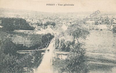 Carte postale ancienne Pinay — Parigny-les-Vaux (Nièvre)