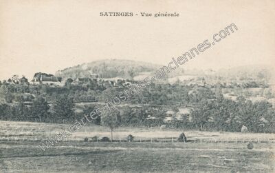 Carte postale ancienne Satinges — Parigny-les-Vaux (Nièvre)