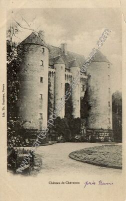 Carte postale ancienne Chateau de Chevenon — Chevenon (Nièvre)