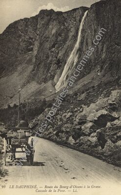 Carte postale ancienne Cascade de la Pisse — Non Localisée (Hautes-Alpes)