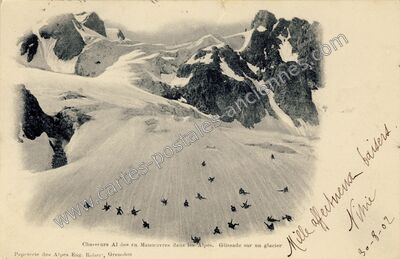 Carte postale ancienne Chasseurs Alpins — Non Localisée (Hautes-Alpes)
