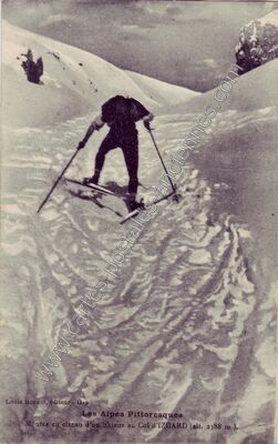 Carte postale ancienne Col d'Izoard — Arvieux (Hautes-Alpes)