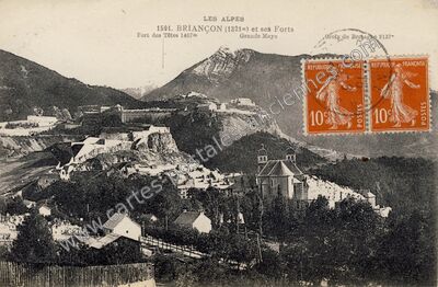 Carte postale ancienne LES ALPES et ses Forts — Briançon (Hautes-Alpes)