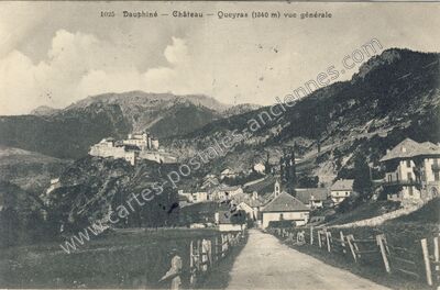Carte postale ancienne chateau Queyras — Château-Ville-Vieille (Hautes-Alpes)