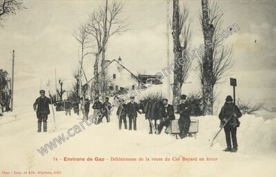 Carte postale ancienne Col Bayard — Gap (Hautes-Alpes)