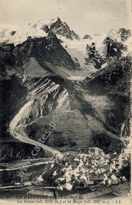 Carte postale ancienne La Grave et la Meije — La Grave (Hautes-Alpes)