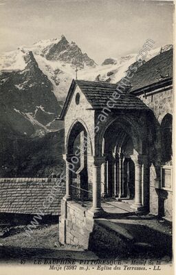 Carte postale ancienne Eglise des Terrasses — La Grave (Hautes-Alpes)