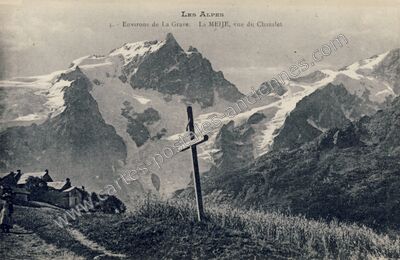 Carte postale ancienne La Meije — La Grave (Hautes-Alpes)