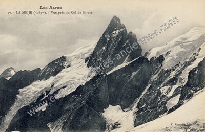 Carte postale ancienne La Meije — La Grave (Hautes-Alpes)