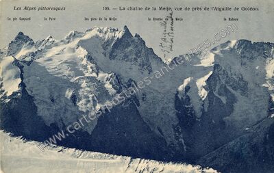 Carte postale ancienne La Meije — La Grave (Hautes-Alpes)