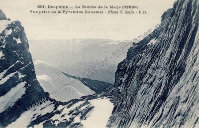 Carte postale ancienne La Meije — La Grave (Hautes-Alpes)