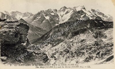 Carte postale ancienne La Meije — La Grave (Hautes-Alpes)