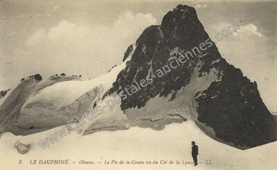 Carte postale ancienne Pic de la Grave — La Grave (Hautes-Alpes)
