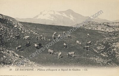 Carte postale ancienne Plateau d'Emparis — La Grave (Hautes-Alpes)