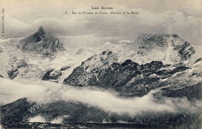 Carte postale ancienne Plateau de Paris — La Grave (Hautes-Alpes)