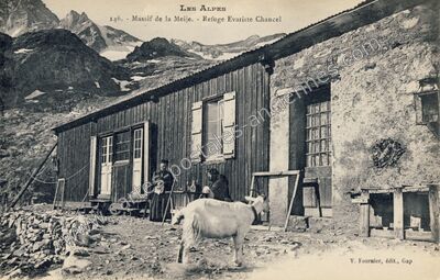 Carte postale ancienne Refuge Evariste Chancel — La Grave (Hautes-Alpes)