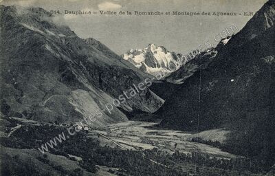 Carte postale ancienne Vallee de la Romanche — La Grave (Hautes-Alpes)