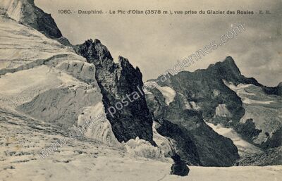 Carte postale ancienne Pic d'Olan — La Chapelle-en-Valgaudémar (Hautes-Alpes)