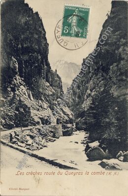 Carte postale ancienne Les Creches — Guillestre (Hautes-Alpes)