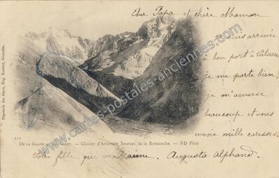 Carte postale ancienne Glacier d'Arsine — Villar-d'Arêne (Hautes-Alpes)
